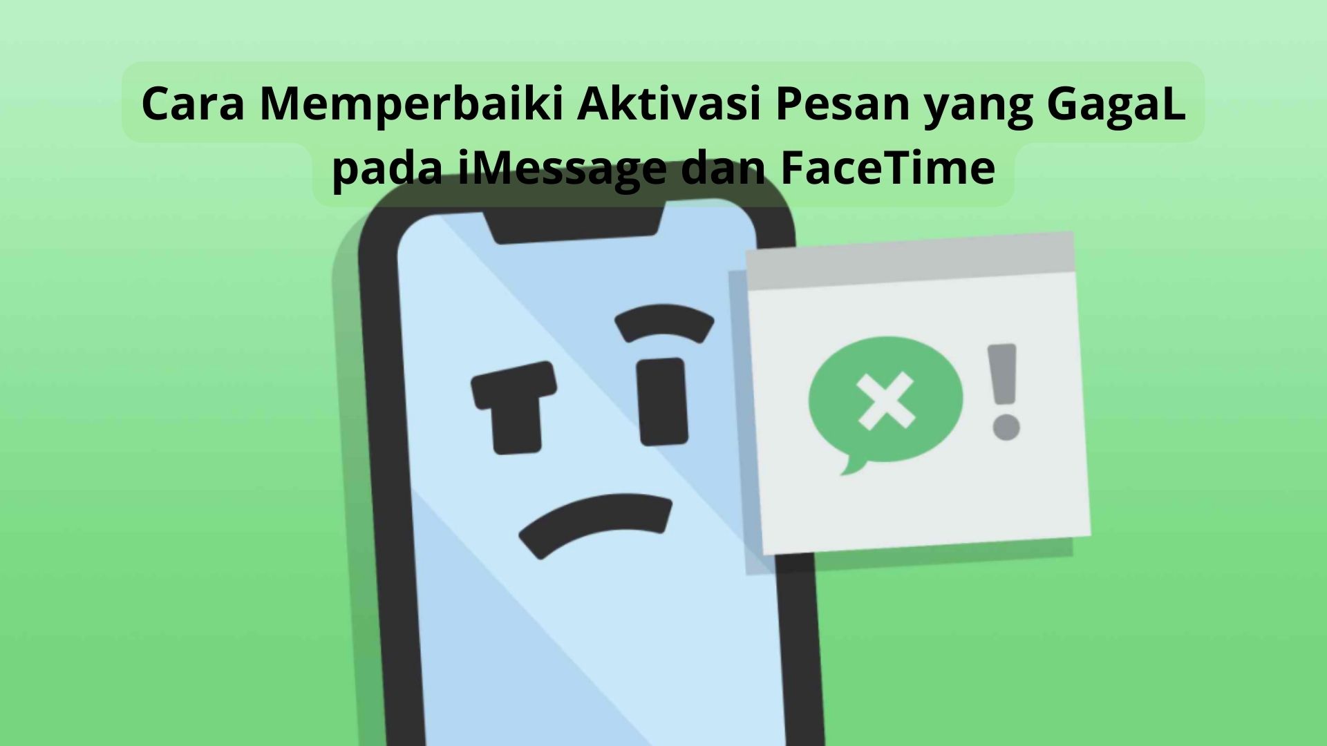 Cara Memperbaiki Aktivasi Pesan yang GagaL pada iMessage dan FaceTime